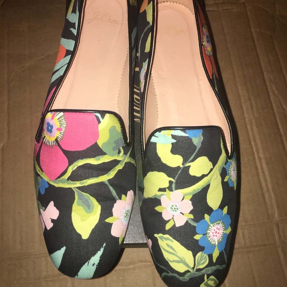 J.CREW Smoking Slippers Liberty Floral